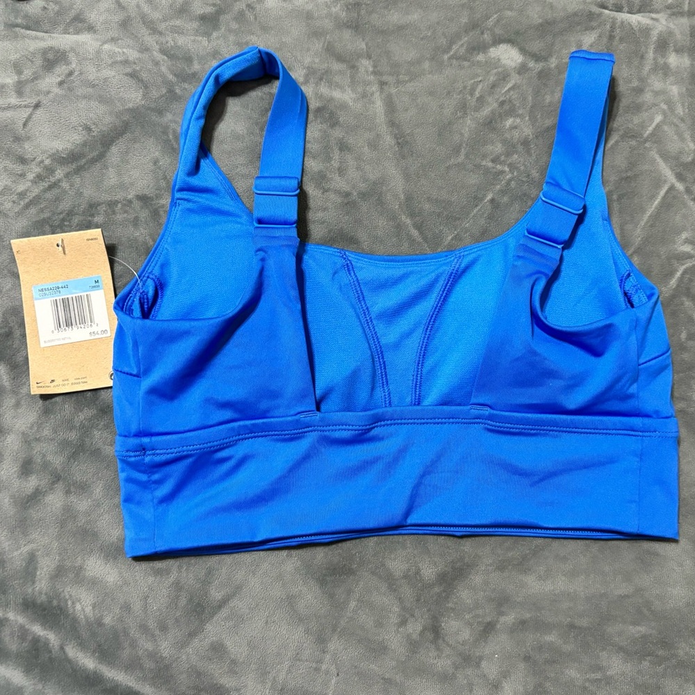 🍎NWT Nike Women Essential Scoop Neck Midkini Hyper Royal - Picture 5 of 7